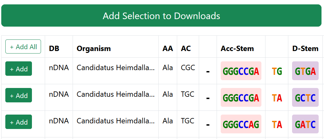 Add to Selection Example